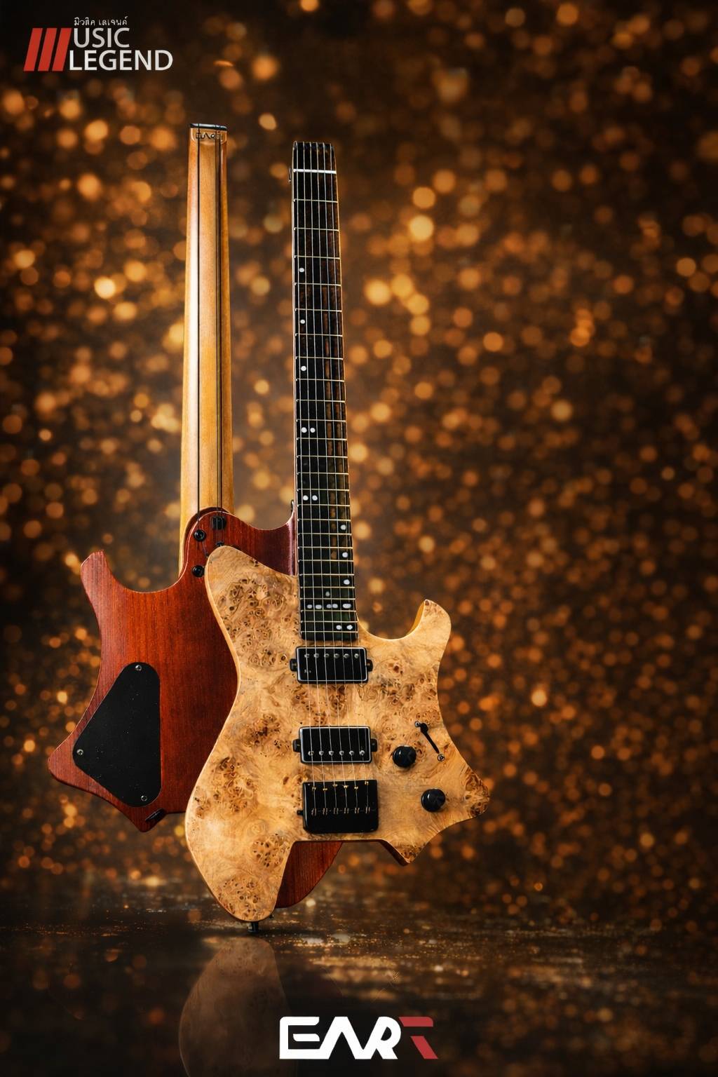 EART GW2 กีต้าร์ไฟฟ้า หัวตัด 24เฟรต Natural