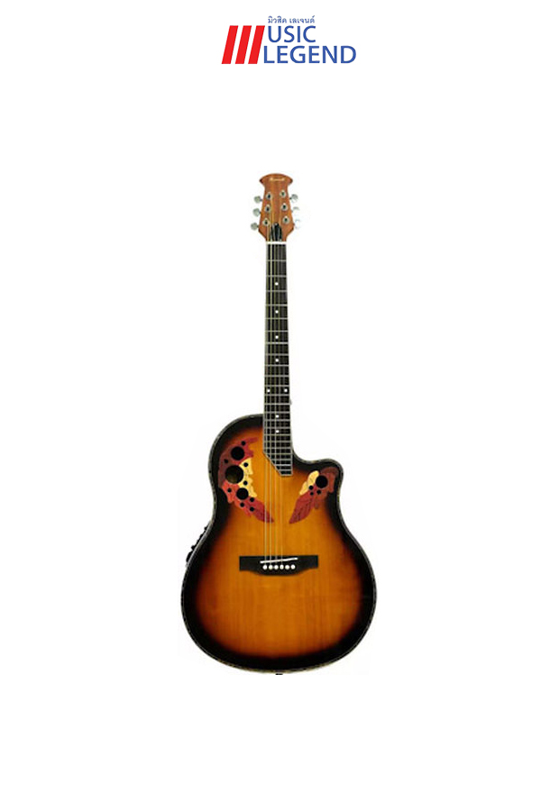 โปร่ง Chard ED12/EQ หลังเต่า สีไม้